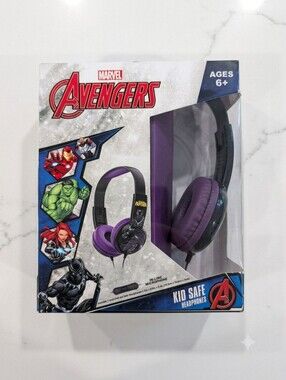 Marvel Avengers Kid-Safe Headphones NIP